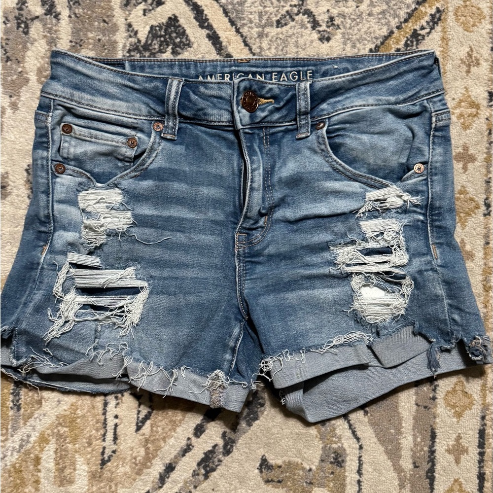 AE Midi Denim Shorts
